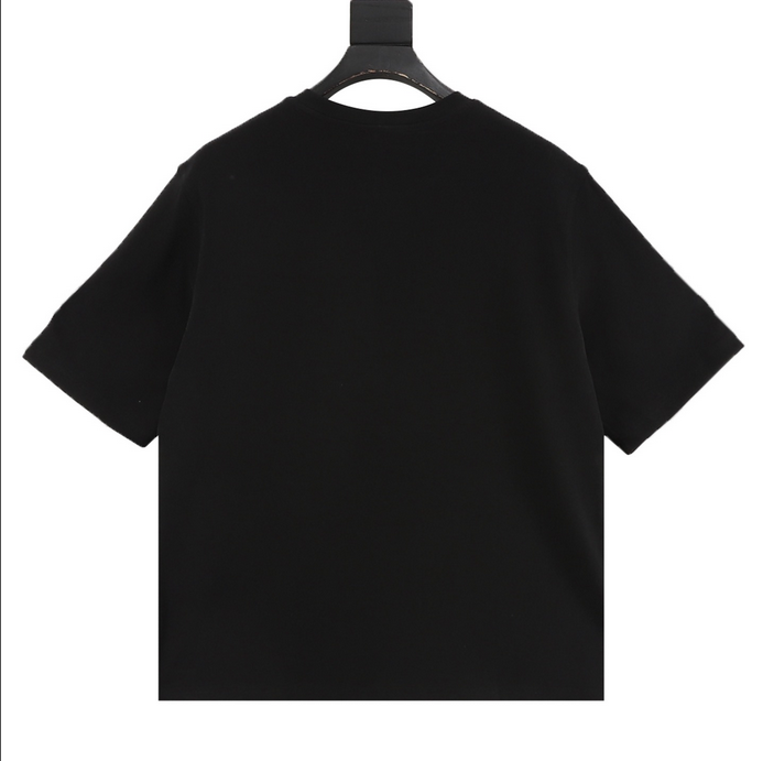 Hermes H Cheval Tshirt with Leather Detail