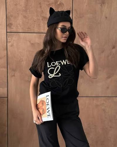Loewe Embroidered logo on the Chest Tshirt