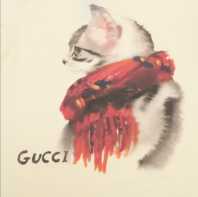 Gucci Designer Cat Tshirt