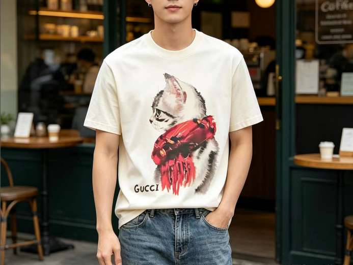 Gucci Designer Cat Tshirt