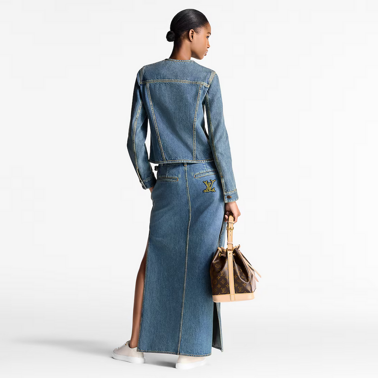 Louis Vuitton Damen-Jeansjacke im schicken, taillierten Stil