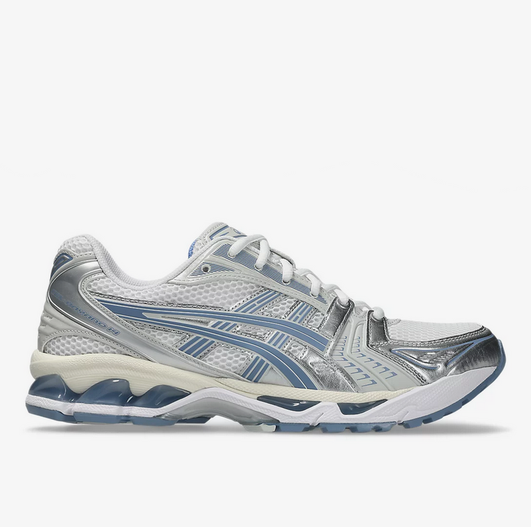 Asics Gel Kayano 14 Unisex Sneaker Weiß Hellblau