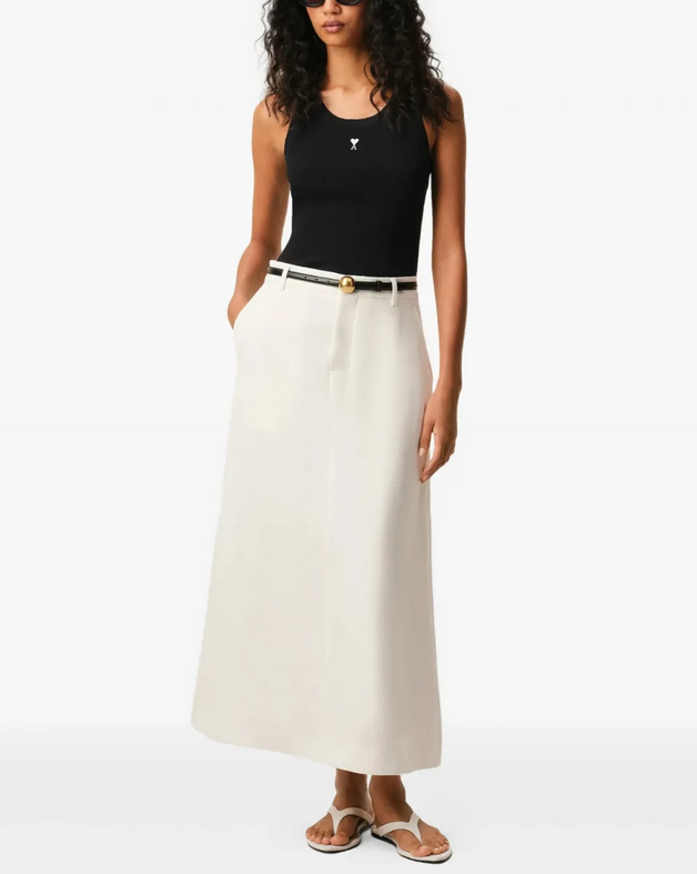 AMI Paris Heart Embroidered Tank