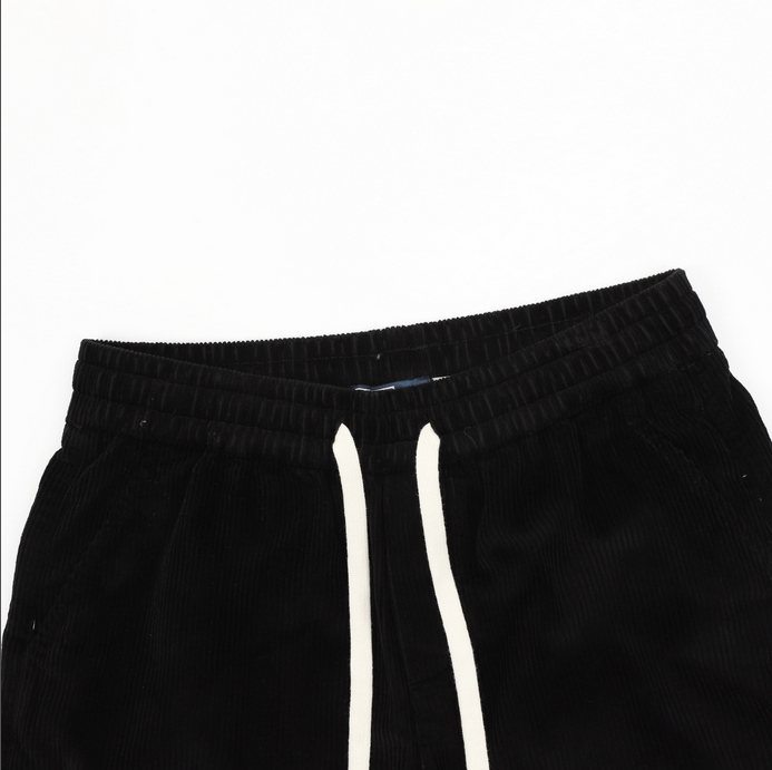 Ralph Lauren Women Corduroy Shorts, in black featuring a comfortable design and stylish look.