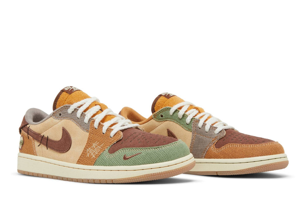 Nike Air Jordan 1 Low OG Zion Voodoo side view showcasing the unique color combination and design elements.