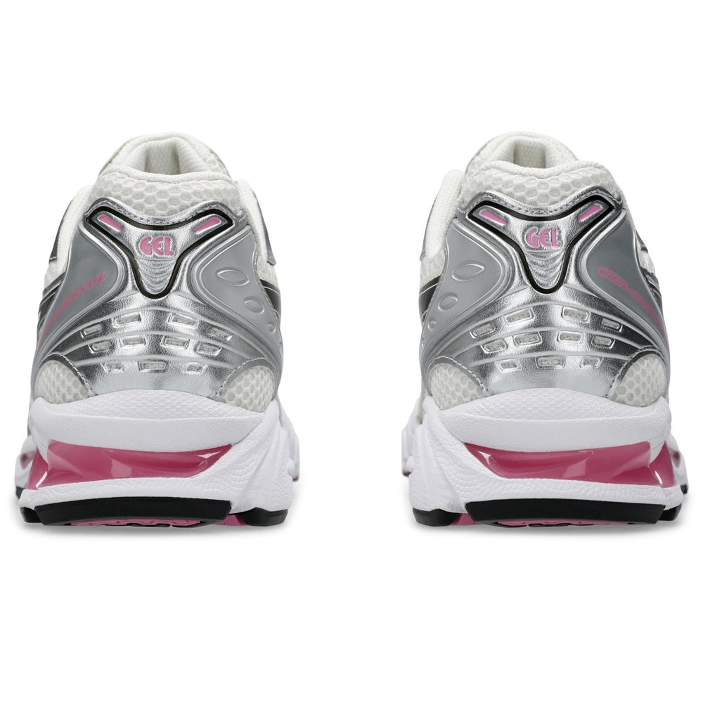 Asics Gel Kayano 14 Sweet Pink running shoes in silver and black with pink accents available for sale. Asics Gel Kayano 14 Sweet Pink running shoes in silver and black with pink accents available for sale.