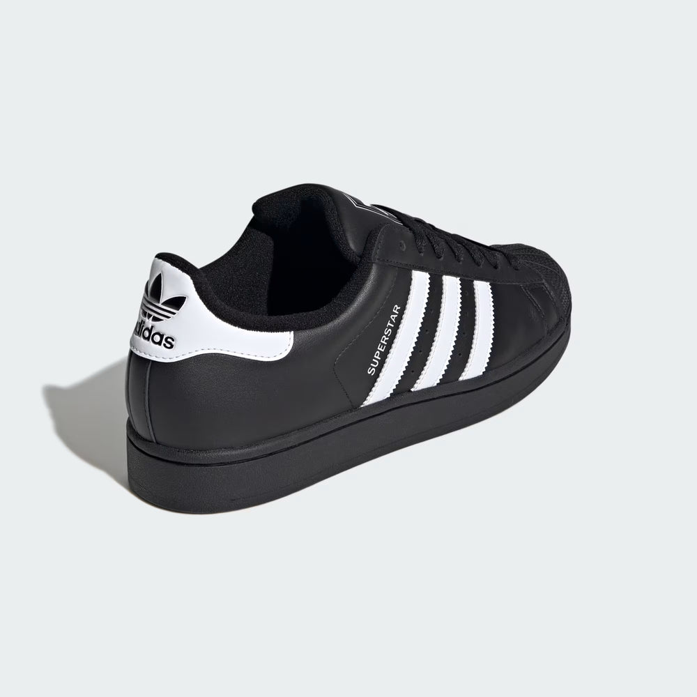 Adidas Superstar II Sneaker Black side view showcasing classic black and white design at Volonka.