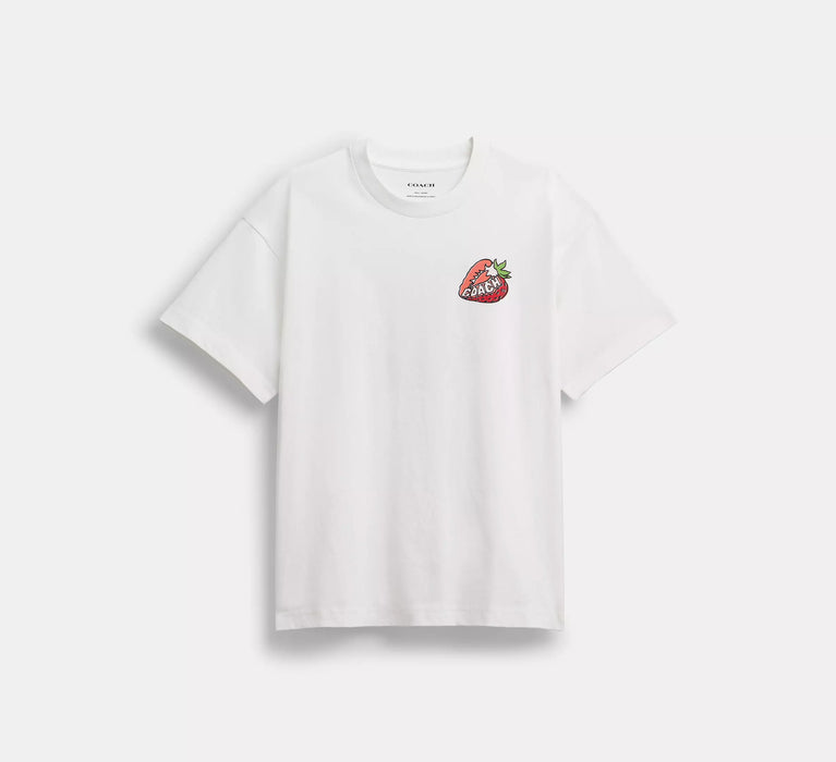 süßes Erdbeer-T-Shirt von Coach für Damen