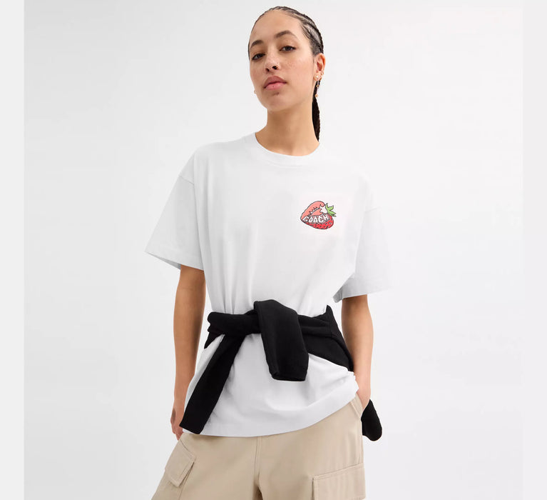 süßes Erdbeer-T-Shirt von Coach für Damen