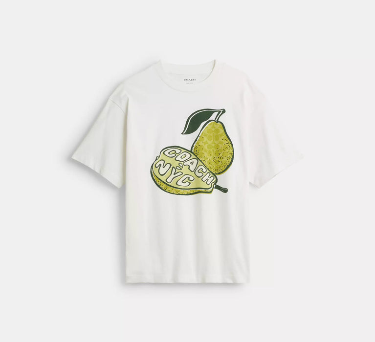 Coach Niedliches Bio-Baumwoll-Birnen-T-Shirt