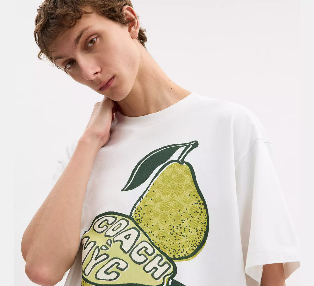 Coach Niedliches Bio-Baumwoll-Birnen-T-Shirt