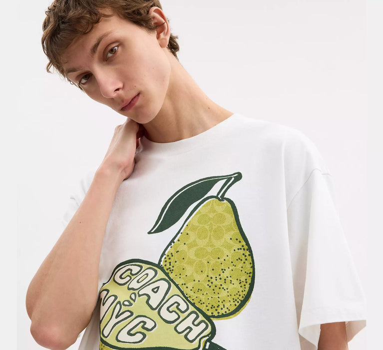Coach Niedliches Bio-Baumwoll-Birnen-T-Shirt
