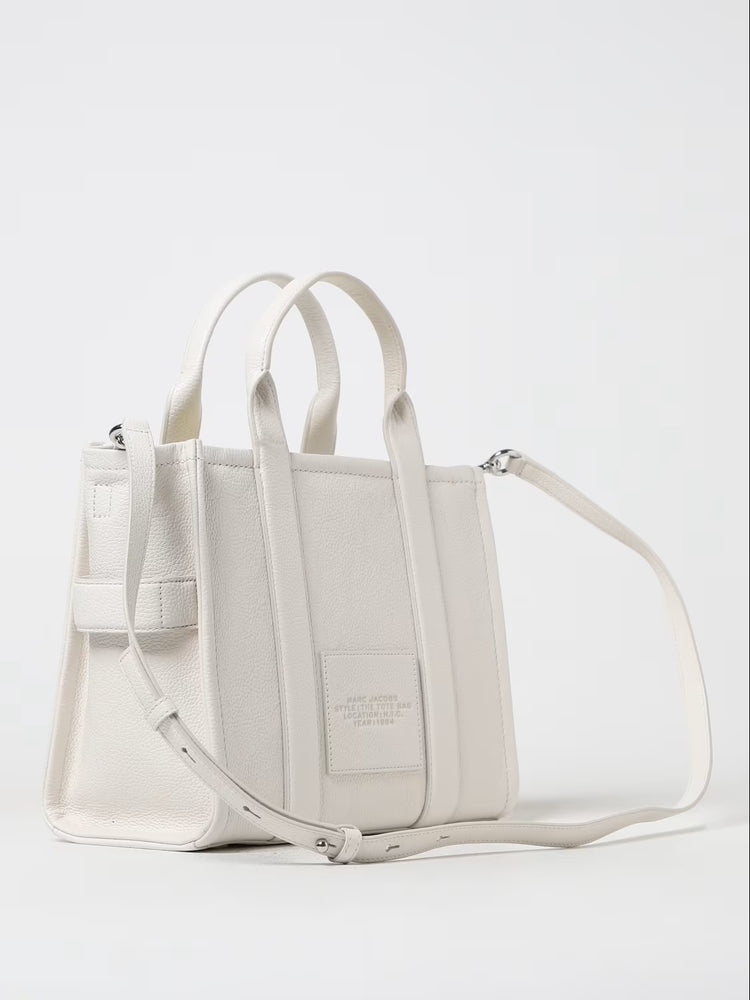 Marc Jacobs Shopper Medium Tote Bag Leather White