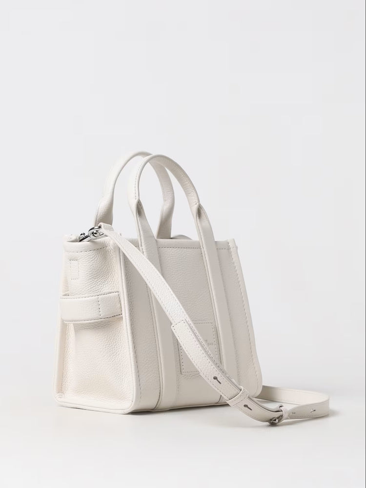 Marc Jacobs Shopper Medium Tote Bag Leather White