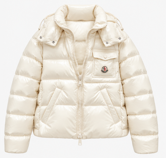 Moncler Glossy Hooded Puffer Jacket