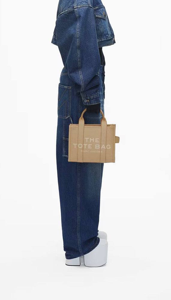 Marc Jacobs Shopper Tote Bag Leather Camel