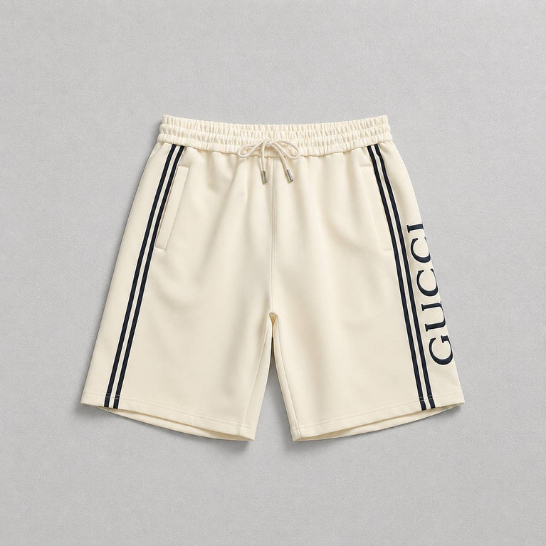 Gucci Premium Logo Double Stripe Shorts