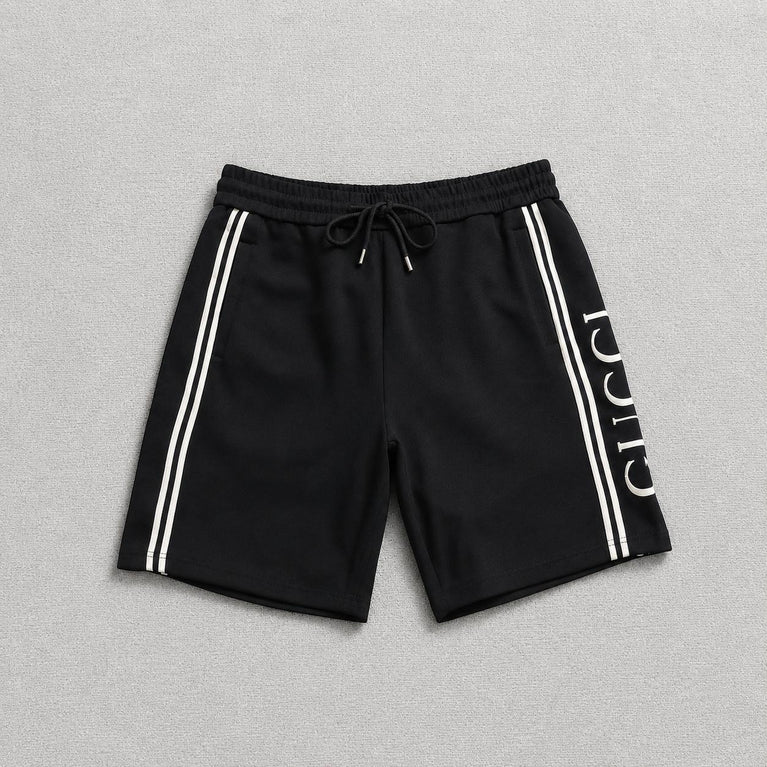 Gucci Premium Logo Double Stripe Shorts