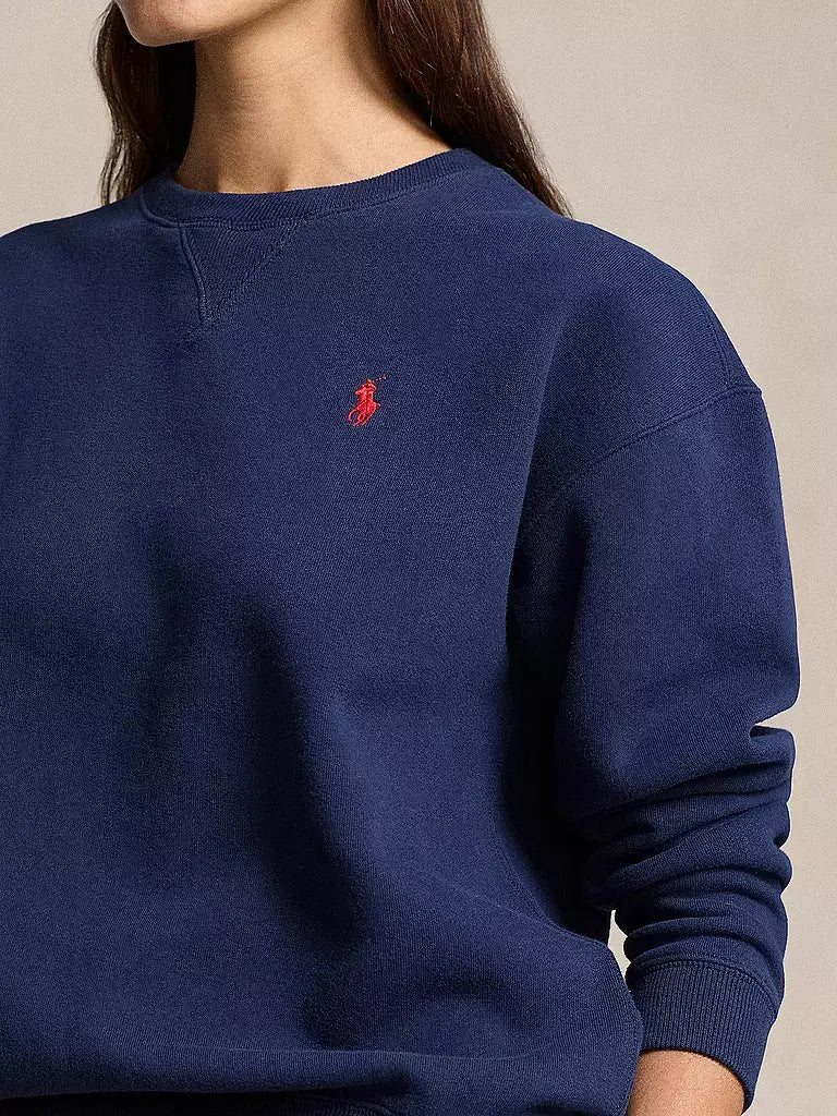 Navy blue Polo Ralph Lauren sweatshirt with embroidered logo