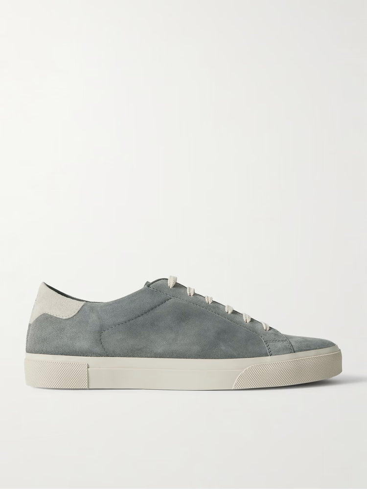 Brunello Cucinelli Lightblue Vulky Suede Luxury Designer Sneakers at Volonka