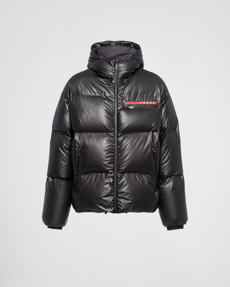 Prada Herren-Daunenjacke mit Kapuze
